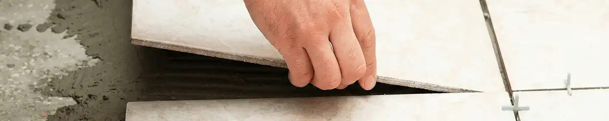 Professional installing ceramic tile floors in Des Moines, IA