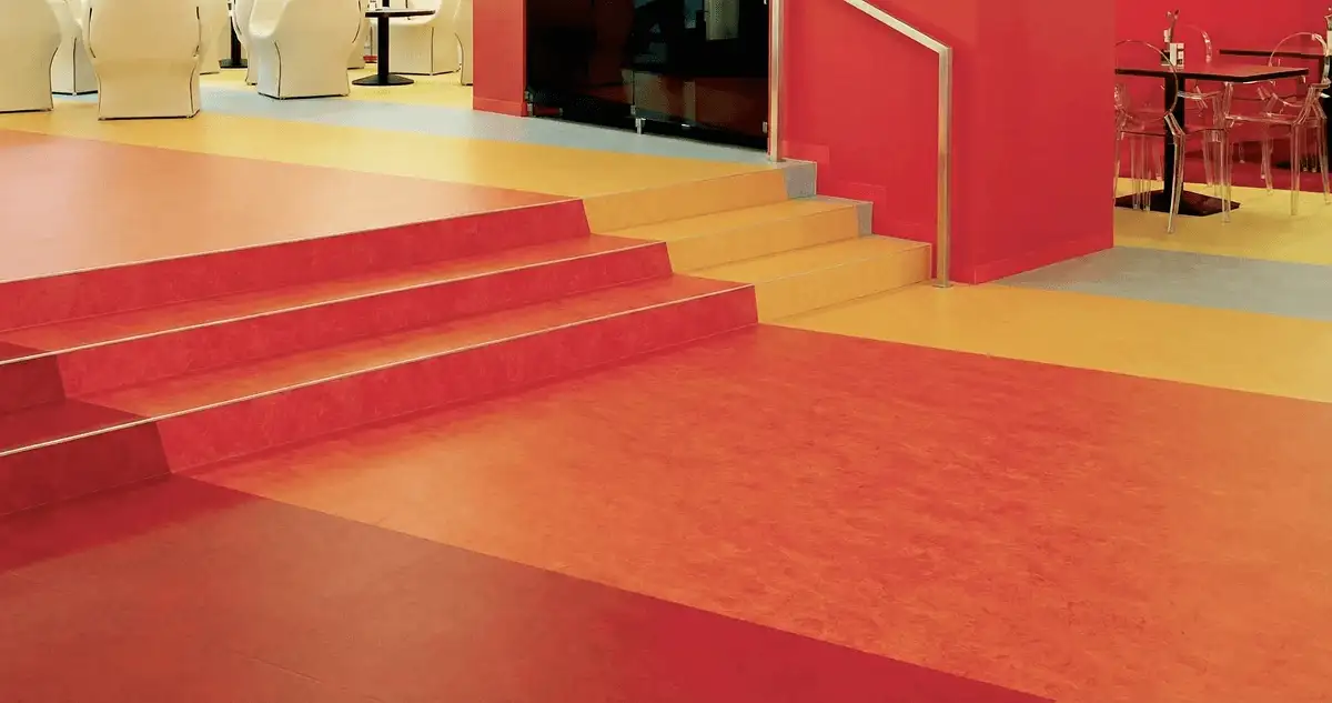 Snack bar with beautiful professionally installed linoleum flooring in Des Moines, IA